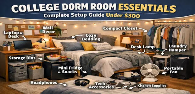 College Dorm Room Essentials: Complete Setup Guide Under $300 2 College Dorm Room Essentials Complete Setup Guide Under 300