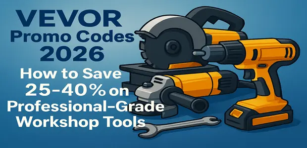 VEVOR Promo Codes 2026: How to Save 25-40% on Professional-Grade Workshop Tools 4 VEVOR Promo Codes 2026 How to Save on Professional Grade Workshop Tools