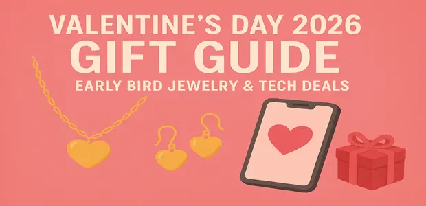 Valentine’s Day 2026 Gift Guide: Early Bird Jewelry & Tech Deals 6 Valentines Day 2026 Gift Guide Early Bird Jewelry Tech Deals