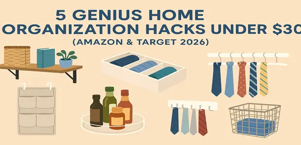 5 Genius Home Organization Hacks Under $30 (Amazon & Target 2026) 8 5 Genius Home Organization Hacks Under 30 Amazon amp Target 2026