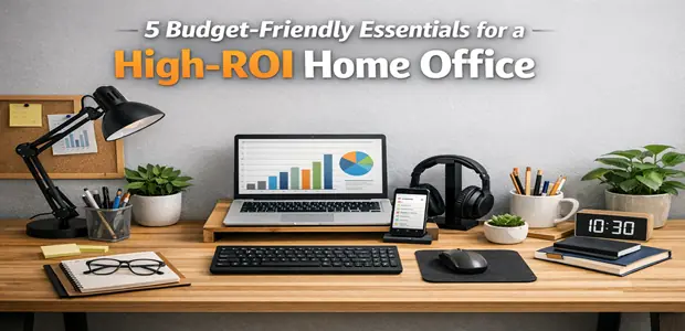 5 Budget-Friendly Essentials for a High-ROI Home Office 3 5 Budget Friendly Essentials for a High ROI Home Office