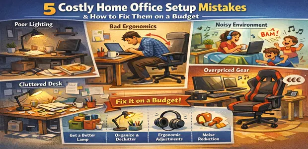 5 Costly Home Office Setup Mistakes & How to Fix Them on a Budget 6 5 Costly Home Office Setup Mistakes How to Fix Them on a Budget