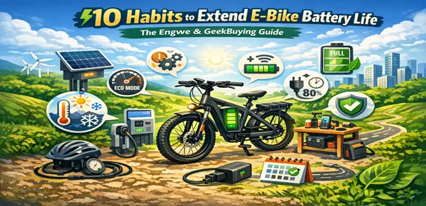 10 Habits to Extend E-Bike Battery Life: The Engwe & GeekBuying Guide 10 10 Habits to Extend E Bike Battery Life The Engwe GeekBuying Guide