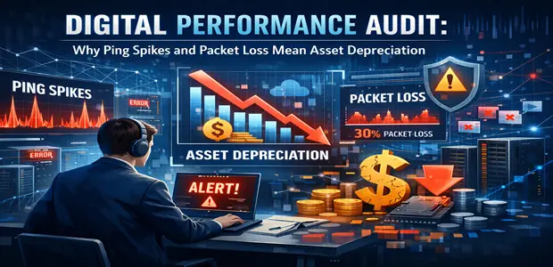 Digital Performance Audit: Why Ping Spikes and Packet Loss Mean Asset Depreciation 1 Digital Performance Audit Why Ping Spikes and Packet Loss Mean Asset Depreciation