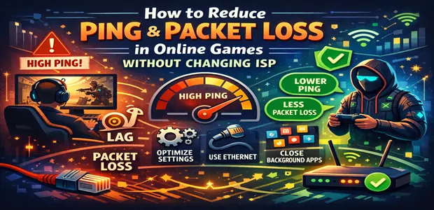 How to Reduce Ping and Packet Loss in Online Games Without Changing ISP