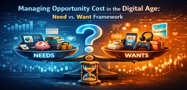Managing Opportunity Cost in the Digital Age Need vs. Want Framework